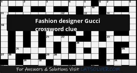 fashion future gucci|gucci of fashion crossword.